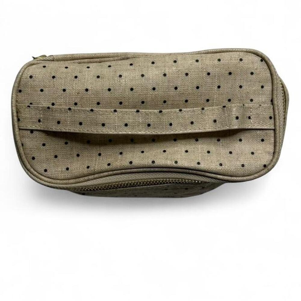 Kate Spade black + cream polka dot lunch bag coquette lunch box work office girl - Picture 8 of 8